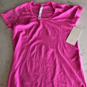 NWT - Hot pink short-sleeve Lululemon shirt